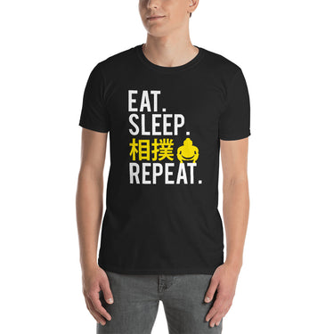 Eat Sleep Sumo Repeat Short-Sleeve Unisex T-Shirt - The Japan Shop